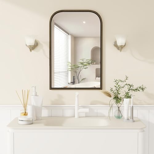 Axeman 22x30 Rounded Rectangular Wall Mirror, Decorative Bathroom Mirror - Image 2