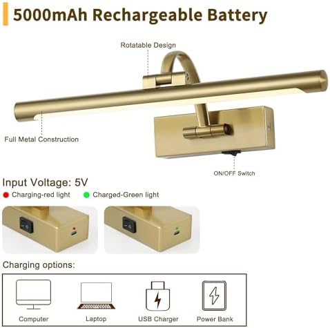 DESOOP Battery Operated Picture Light - Image 4