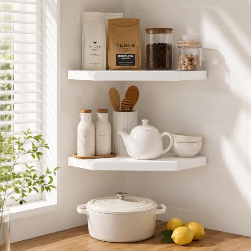 Floating Corner Wall Shelf - Image 3