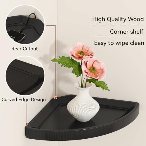 YMYNY Set of Corner Floating Shelves - Image 4