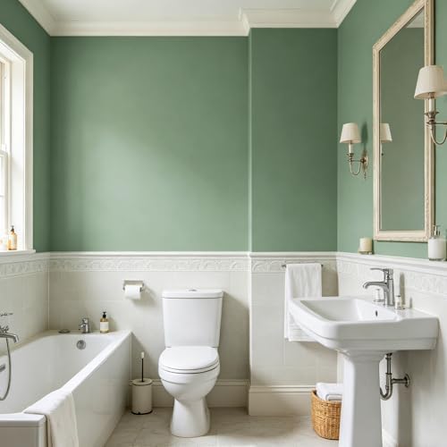 Sage Green Wallpaper Peel and Stick Dark Sage Green Contact Paper - Image 3