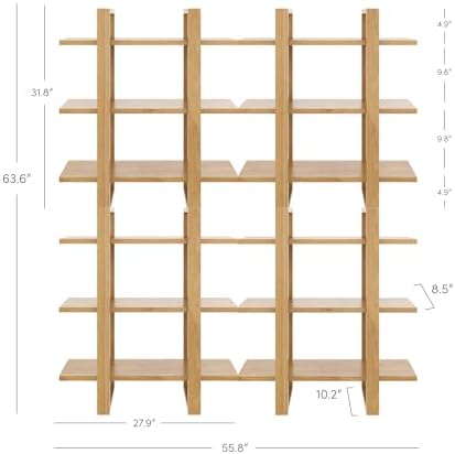 Nathan James Floating Wall Book Shelves, 3-Tier Display Shelf, Decorative - Image 2