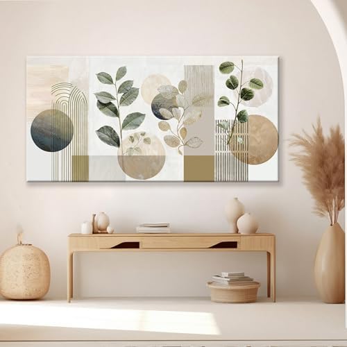 Large Boho Green Wall Art For Living Room Prints 39x78 In Green Botanical Boho - Image 6