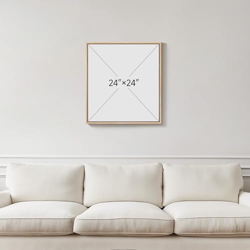 Framed Square Boho Watercolor Floral Wall Art - Image 4