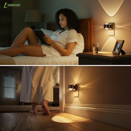 L LOHAS LED Night Light, Motion Sensor Night Lights Plug in Wall Projector - Image 6