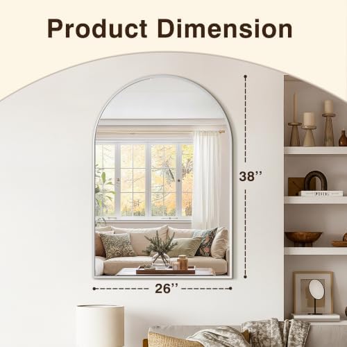 Arched Bathroom Vanity Mirror for Over Sink - Image 2