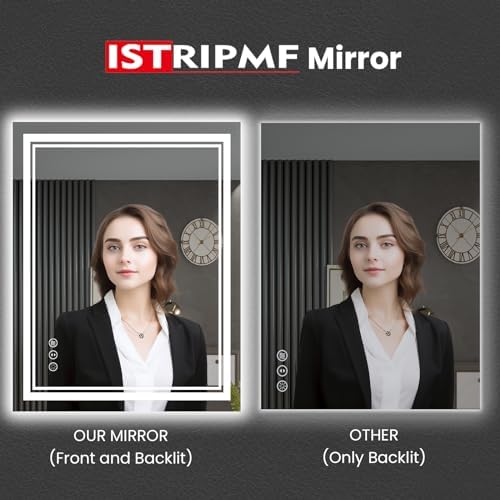 28x32 Inch LED Bathroom Mirror - Image 3