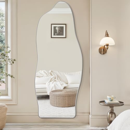 Antok Irregular Full Length Mirror, Standing Hanging Leaning Irregular Mirrors - Image 3