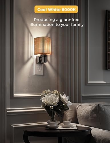 L LOHAS LED Bright Night Lights Plug into Wall, Dimmable Night Light Boho - Image 5