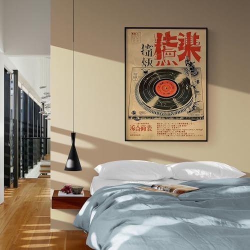 Vintage Japanese Canvas Wall Art Retro Music Ukiyo-E Posters Funny Vinyl Print - Image 5