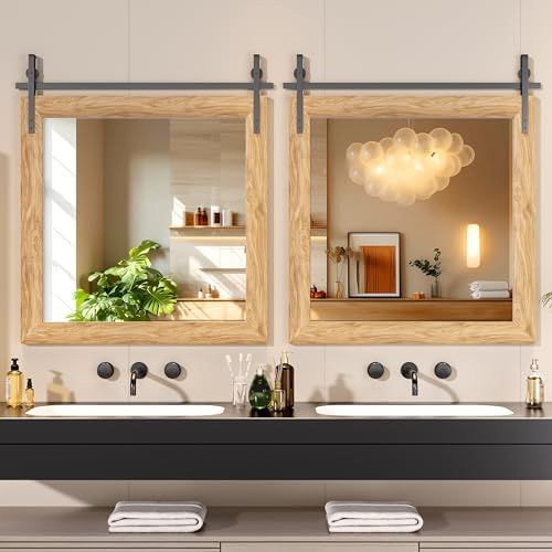 Hasipu Farmhouse Bathroom Mirror - Image 4