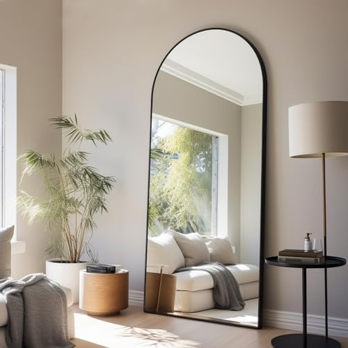 Full Length Mirror, Arched Wall Mounted Mirror, Large Full Body Mirror - Image 3