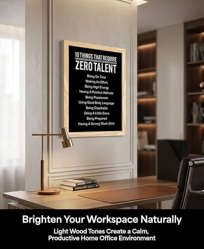 10 Things That Require Zero Talent Wall Art, Natural Framed Print - Image 6