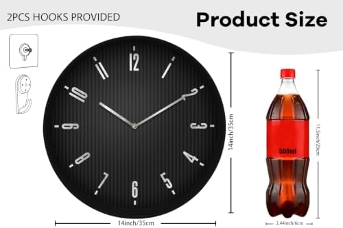 14” Large Silent Wall Clock - Image 3