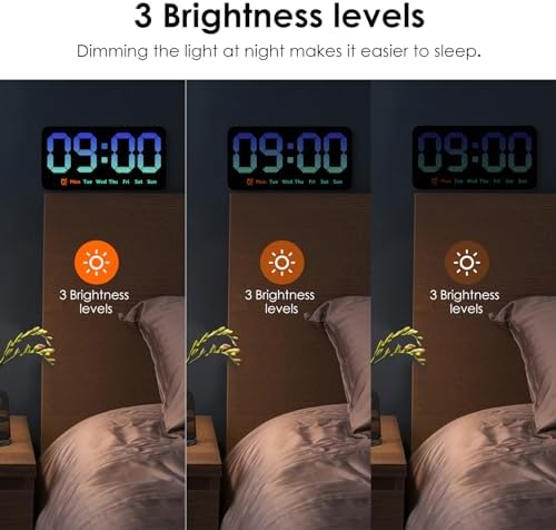 Digital Wall Clock 8.5 Inch Large Display LED Clock - Image 4