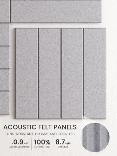 Bumusty 48" x 36" Large Cork Board Alternative, Soft Gray - Image 3