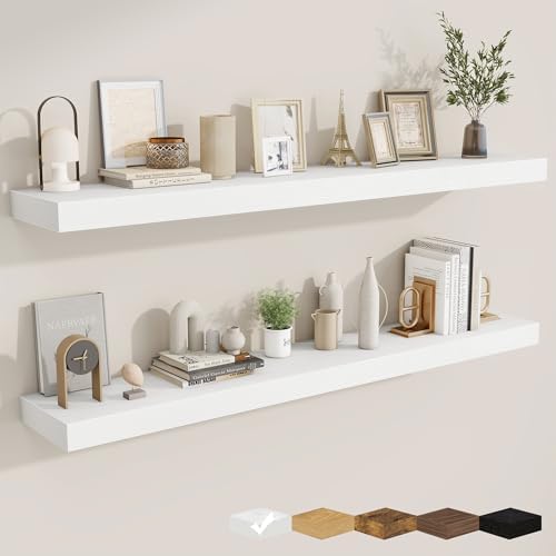 Floating Shelves for Wall, Wall Mounted Wood Shelves by Fuqing