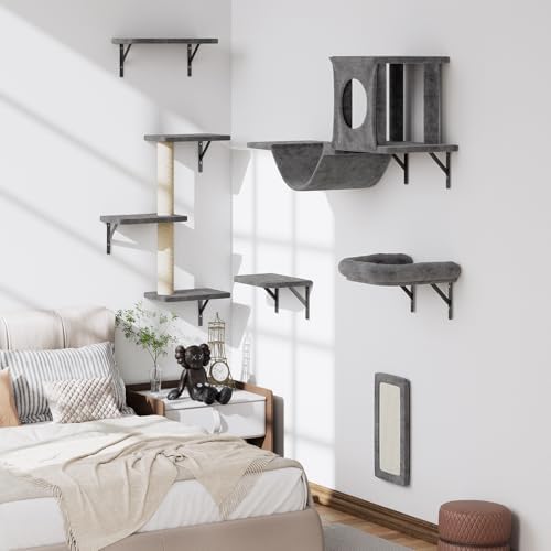12-in-1 Cat Wall Shelves, Wall Mounted Cat Climber - Image 4