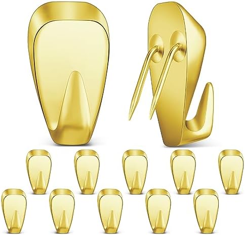 LEIFIDE 10 Pieces Cubicle Hooks Clips, 40 Lbs Picture Hangers by LEIFIDE