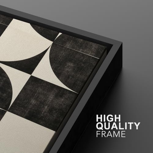 MUDECOR Framed Canvas Print Wall Art Set Geometric Blocks - Image 6