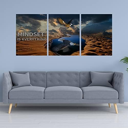 3 Panels Inspirational Canvas Poster Motivational Wall Art Inspirational Wall - Image 4