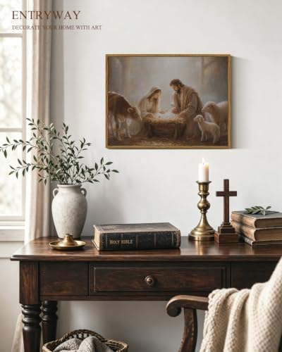 InSimSea Framed Canvas Wall Art The Nativity - Image 3