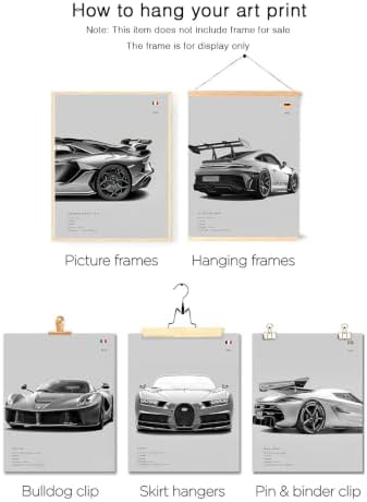 CSLGQGV Car Poster Vintage Racing Car Wall Art Supercar Canvas Prints Painting - Image 5