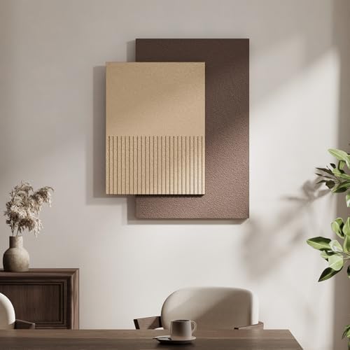 3D Textured Neutral Abstract Wall Art, Modern Minimalist Artwork - Image 4
