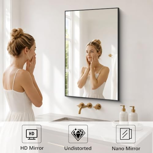 DESBING 18" x 30" Bathroom Mirror - Image 4