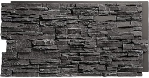EverStone Canyon Ridge Faux Stone Panel, 45 3/4"W x 24 1/2"H x 1 1/4"D by EkenaMillwork