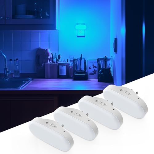 DORESshop Blue Night Lights Plug into Wall by DORESshop