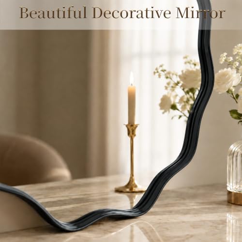 VooBang Black Scalloped Circle Mirror - Image 4