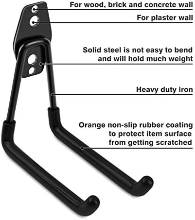 Garage Hooks Heavy Duty 14 Pack, Steel Garage Storage Hooks, Tool Hangers - Image 3