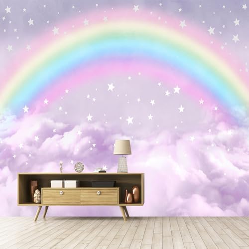 Children's Room Colorful Rainbow Peel-and-Stick Wallpaper 85"x118" - Image 6