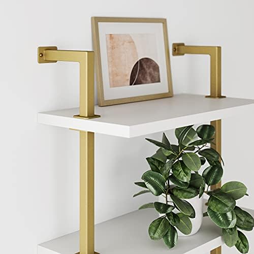Nathan James Theo 3-Shelf Small Bookcase, Floating Wall Mount Bookshelf - Image 5