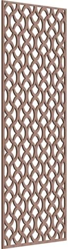 27 3/8"W x 69 3/8"H x 3/8"T Resort Decorative Fretwork Wood Wall Panels by EkenaMillwork
