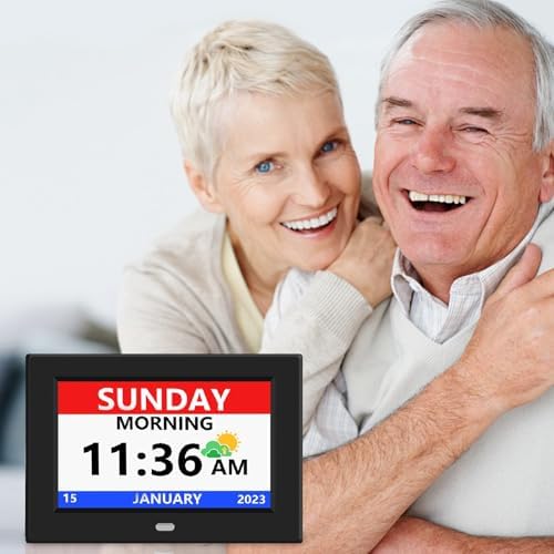 LXBYJKJ 7 Inch Digital Clock Large Font Alarm Clocks - Image 2
