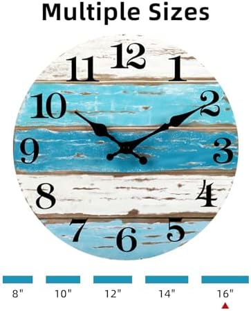 CHYLIN 16" Wall Clock Beach Tropical Nautical Coastal - Image 2