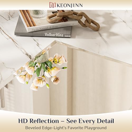 Keonjinn 22 x 30 Inch Frameless Bathroom Mirror - Image 2