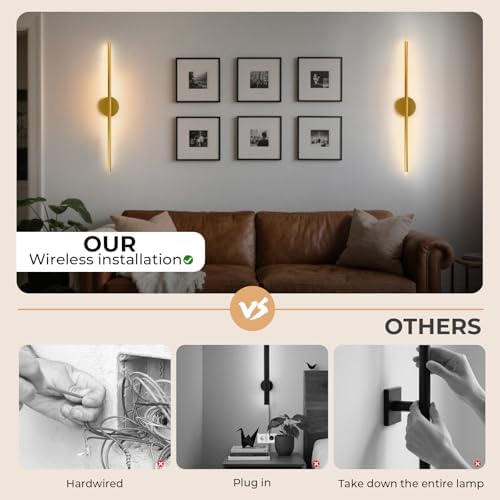 Rechargeable Wall Light Detachable Wireless Dimmable 1 Pack 360°Rotate - Image 3