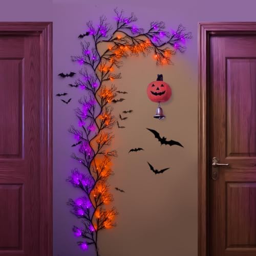 9 Ft Halloween Decor Vine with 45 LED Lights, Adjustable Shape - Image 5