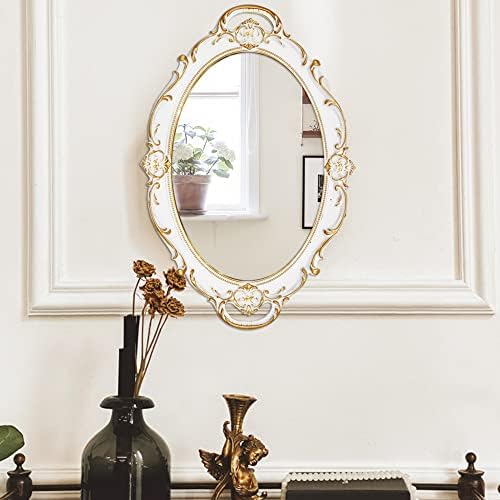 Eaoundm 14.5 x 10 inchs Oval Antique Decorative Wall Mirror - Image 2