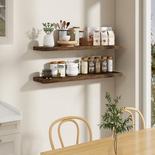 Fun Memories 48 Inch Floating Shelves, 9.3 Inch Deep Wall Shelves - Image 6