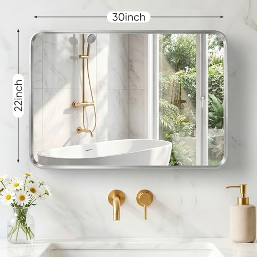 Sweetcrispy Bathroom Mirror 30x22 Inch, Vanity Mirror - Image 2