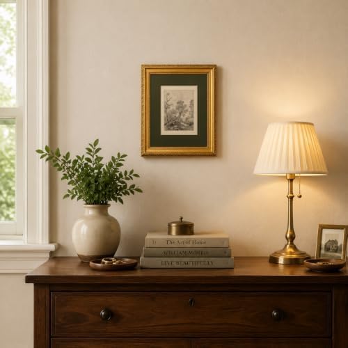 Ymsagrs Gold Frame Vintage Landscape Sketch Canvas Wall Art - Image 4