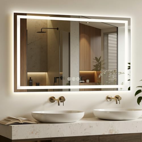 60"x36" LED Bathroom Mirror by Rpoesx