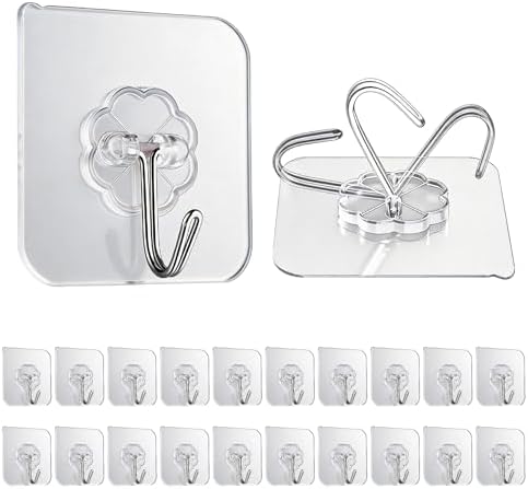 Wall Hooks Heavy Adhesive Duty Holds 33lb Max by GEPUTING
