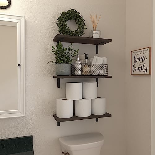 WOPITUES Floating Shelves Set of 6 - Image 4