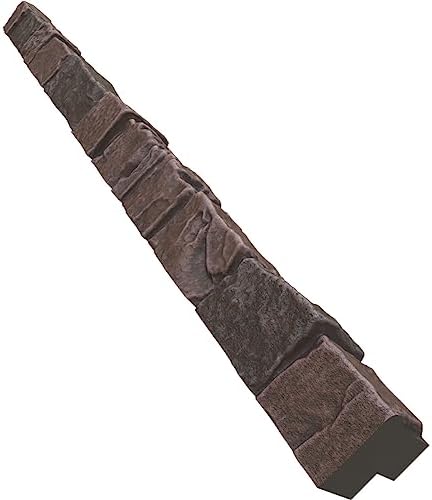 Universal Outside Corner for EverStone Faux Stone Siding Panels, Dark Tobacco - Image 5