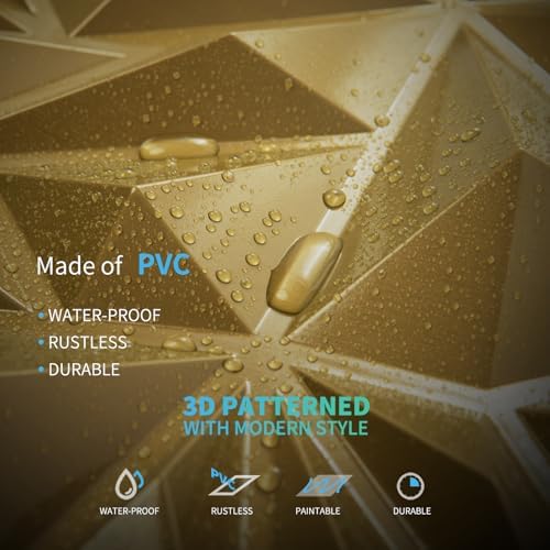 Art3d 33-Pack Modern Diamond Textured 3D Wall Panels, 12 x 12 in - Image 4